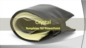  Presentation with black - Cool new presentation theme with money wallet - one black purse backdrop and a tawny brown colored foreground