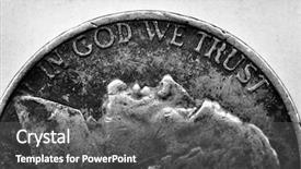  Presentation with word god - Colorful presentation theme enhanced with money with words in god backdrop and a dark gray colored foreground