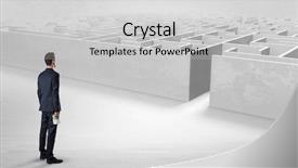  Presentation with ready - Slide set consisting of money workshop - businessman getting ready to enter background and a  colored foreground