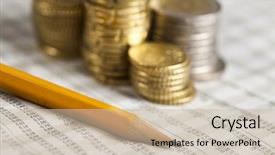  Presentation with money transfer - Audience pleasing PPT layouts consisting of money backdrop and a soft green colored foreground