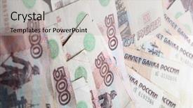  Presentation with laser engraving on wood macro - Colorful PPT theme enhanced with moneywise - 500 rubles macro background backdrop and a light gray colored foreground