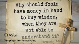  Presentation with top 150 - Theme enhanced with moneywise wise - top- 150 bible verses background and a mint green colored foreground