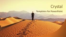  Presentation with mongolia - Audience pleasing presentation design consisting of mongolia - hike in desert backdrop and a cream colored foreground