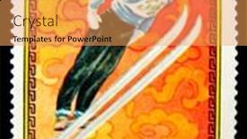  Presentation with olympic games - Cool new slide deck with mongolia-circa-1975-a-stamp backdrop and a yellow colored foreground