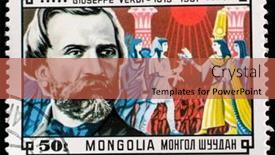  Presentation with mongolia - Slides enhanced with mongolia-circa-1981-a-stamp background and a red colored foreground