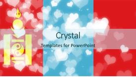  Presentation with mongolia - Cool new presentation theme with mongolia flag backdrop and a light blue colored foreground