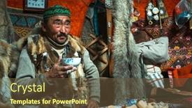  Presentation with mongolia - Cool new theme with mongolian-altai-mongolia-sep-28 backdrop and a tawny brown colored foreground