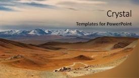  Presentation with mongolia - Slides consisting of mongolian landscape background and a mint green colored foreground