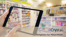  Presentation with tablet - Amazing slide deck having monitor medical - man using tablet pc backdrop and a soft green colored foreground