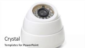  Presentation with video background - Cool new slide set with monitor on white background video backdrop and a white colored foreground