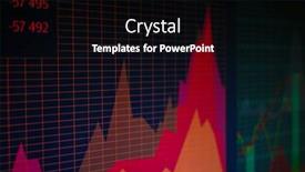  Presentation with stock trading - Beautiful presentation featuring news ticker - monitor with stock data closeup backdrop and a black colored foreground