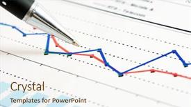  Presentation with monitoring - Cool new presentation design with monitoring of stock index dynamics backdrop and a cream colored foreground