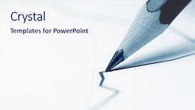  Presentation with stock share - Theme consisting of monitoring of stock index dynamics background and a sky blue colored foreground