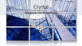  Presentation with modern - Slide deck consisting of monitors on modern business background background and a light blue colored foreground