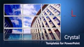  Presentation with modern - PPT theme having monitors on modern business background background and a navy blue colored foreground