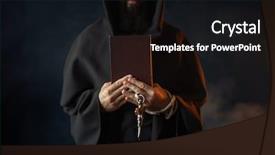  Presentation with medieval - Amazing presentation having monks - medieval monk holds book backdrop and a wine colored foreground