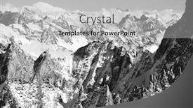  Presentation with alpine - PPT layouts enhanced with monochromatic-alpine-landscape-in-haute background and a light gray colored foreground