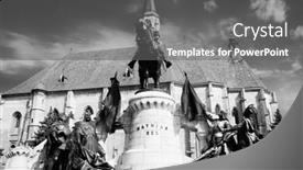  Presentation with roman style - Slides having monochromatic-view-of-the-church background and a gray colored foreground