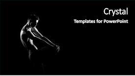  Presentation with ballet - Beautiful PPT theme featuring monochrome - black and white silhouette backdrop and a black colored foreground