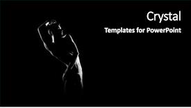  Presentation with ballet - Presentation design featuring monochrome - black and white silhouette background and a black colored foreground