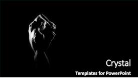  Presentation with black and white trees - Presentation design consisting of monochrome - black and white silhouette background and a black colored foreground