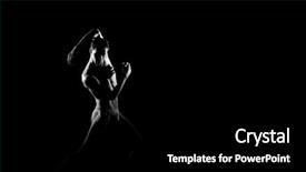  Presentation with ballet - Slide set with monochrome - black and white silhouette background and a black colored foreground