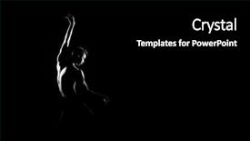  Presentation with ballet - Presentation design featuring monochrome - black and white silhouette background and a black colored foreground