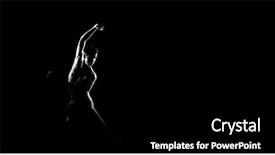  Presentation with cocktail black and white - Cool new PPT theme with monochrome - black and white silhouette backdrop and a black colored foreground