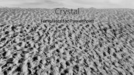 Presentation with sand dunes - Presentation theme featuring monochrome-image-of-many-foot background and a light gray colored foreground