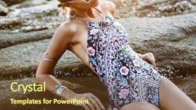  Presentation with jewelery - Theme consisting of monokini - photo of beautiful boho styled background and a  colored foreground