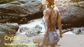  Presentation with jewelery - Audience pleasing slides consisting of monokini - photo of beautiful boho styled backdrop and a violet colored foreground