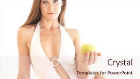  Presentation with sexy - Audience pleasing presentation consisting of monokini - sexy lady in bikini isolated backdrop and a  colored foreground