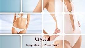  Presentation with sexy - Presentation featuring monokini - sexy lady wearing swimsuit isolated background and a lemonade colored foreground