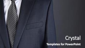  Presentation with charcoal - Presentation theme having monotone - closeup of a businessman wearing background and a dark gray colored foreground