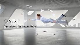  Presentation with delegation work - Slide deck with monotone - when tired of monotonous work background and a  colored foreground