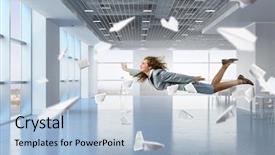  Presentation with tired - Slide deck featuring monotone - when tired of monotonous work background and a light blue colored foreground