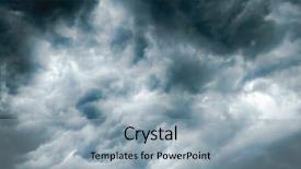 Presentation with weather - Cool new presentation with monsoon weather - thunderclouds backdrop and a light blue colored foreground