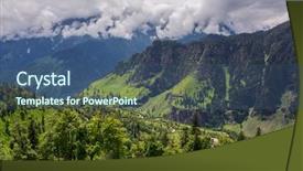  Presentation with himachal pradesh - Presentation design with monsoon weather - view from rohtang pass background and a ocean colored foreground