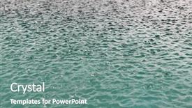  Presentation with rain water - Presentation with weather rain met cast season background and a seafoam green colored foreground