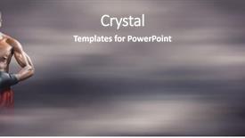  Presentation with boxer - Beautiful slide deck featuring monsoon weather - boxer fighter man with dark backdrop and a gray colored foreground