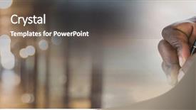  Presentation with agreement signing - PPT theme with monsoon weather - hand signing paper agreement background and a dark gray colored foreground