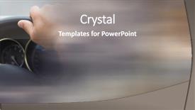  Presentation with steering wheel engineering - Cool new slide deck with monsoon weather - holding steering wheel in car backdrop and a gray colored foreground