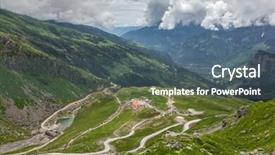  Presentation with himachal pradesh - Slide set consisting of monsoon weather - view from rohtang pass background and a ocean colored foreground