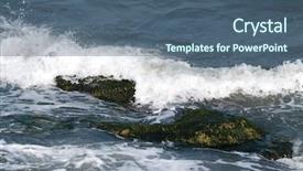  Presentation with black sea - Beautiful slides featuring monster energy - black sea with cliffs backdrop and a ocean colored foreground