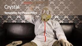  Presentation with gas - Presentation with monster energy - dr gore gas mask background and a coral colored foreground