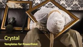  Presentation with gas - Amazing presentation theme having monster energy - madman gas mask backdrop and a  colored foreground