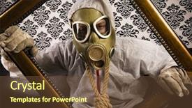  Presentation with mardi gras mask and beads - Beautiful slide set featuring monster energy - man in the mask backdrop and a tawny brown colored foreground