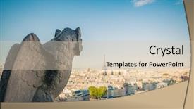  Presentation with notre dame paris france - Audience pleasing presentation consisting of monster high - gargoyle on notre dame cathedral backdrop and a soft green colored foreground