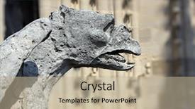  Presentation with notre dame paris france - Cool new presentation theme with monster high - gargoyle on notre dame cathedral backdrop and a mint green colored foreground