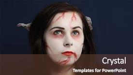  Presentation with wanted dead or alive - Beautiful PPT theme featuring monster high - half dead creature backdrop and a  colored foreground